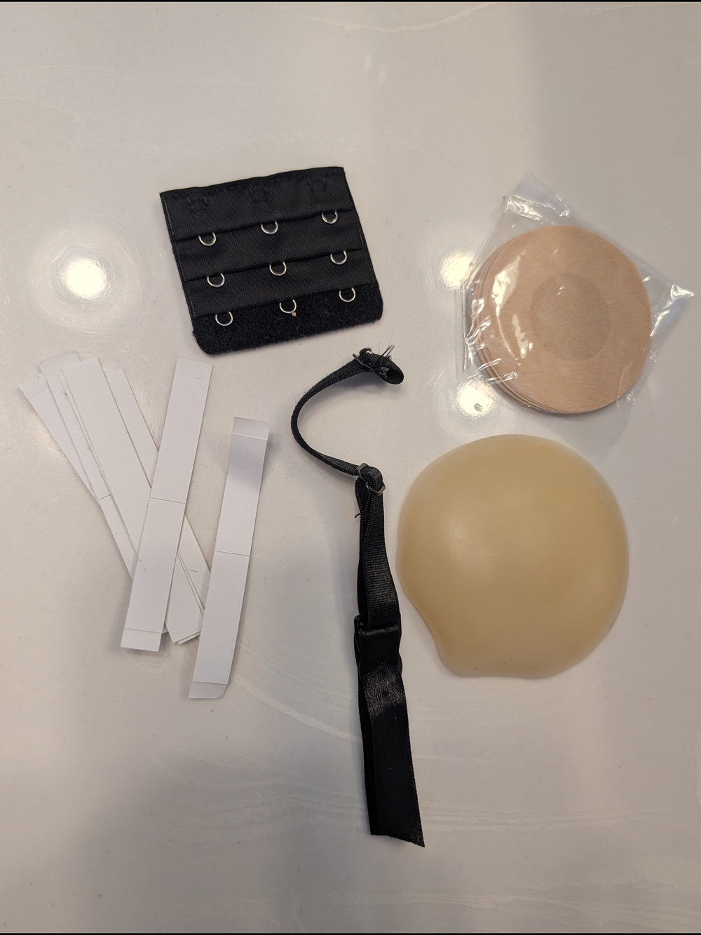 Silicone sticky pads pasties disposable nipple covers body tape bra extender set